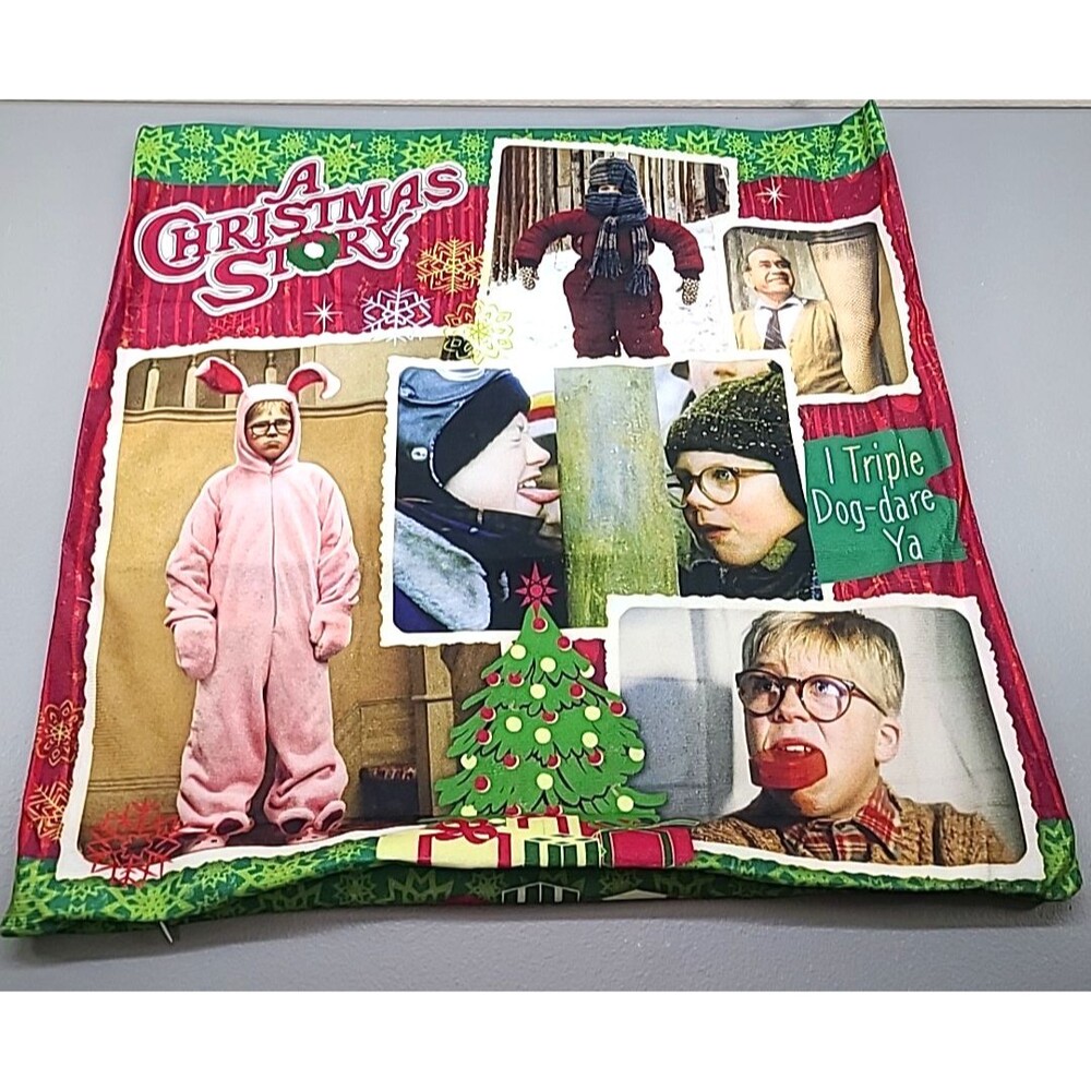 A Christmas Story Silk Touch zippered pillow cover 17 in square (w/o pillow)